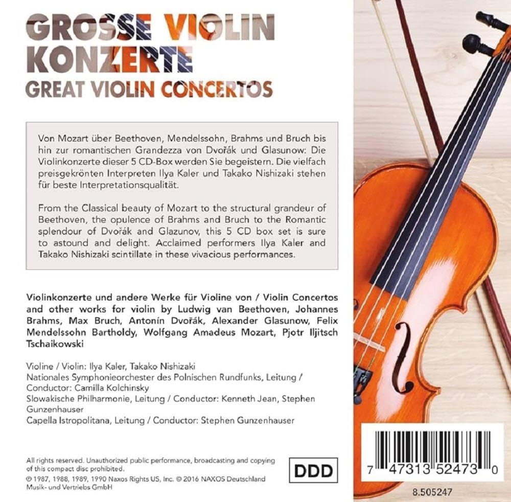 Grosse Violinkonzerte