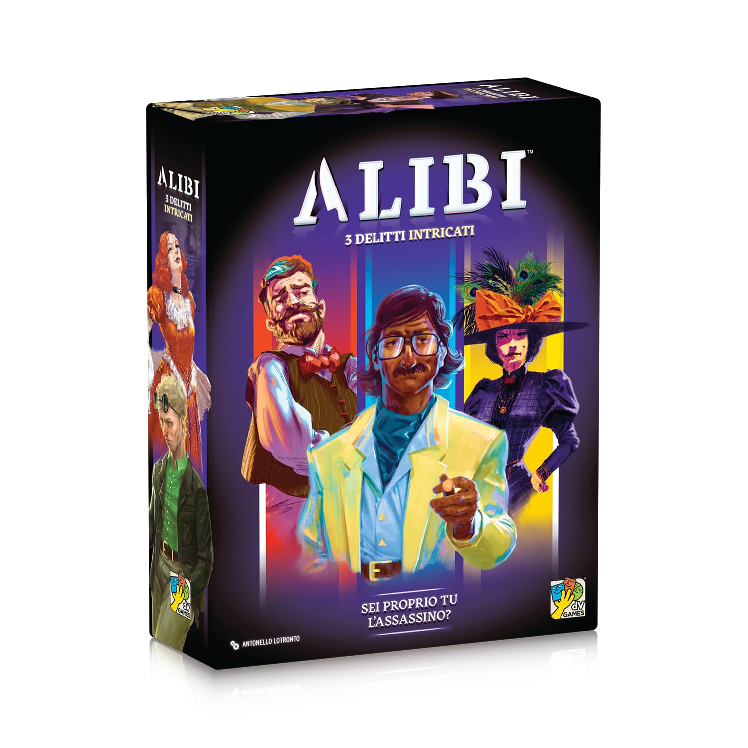Alibi - 3 delitti intricati, gioco investigativo, murder party divertente, 5-​6 giocatori, 60 Minuti