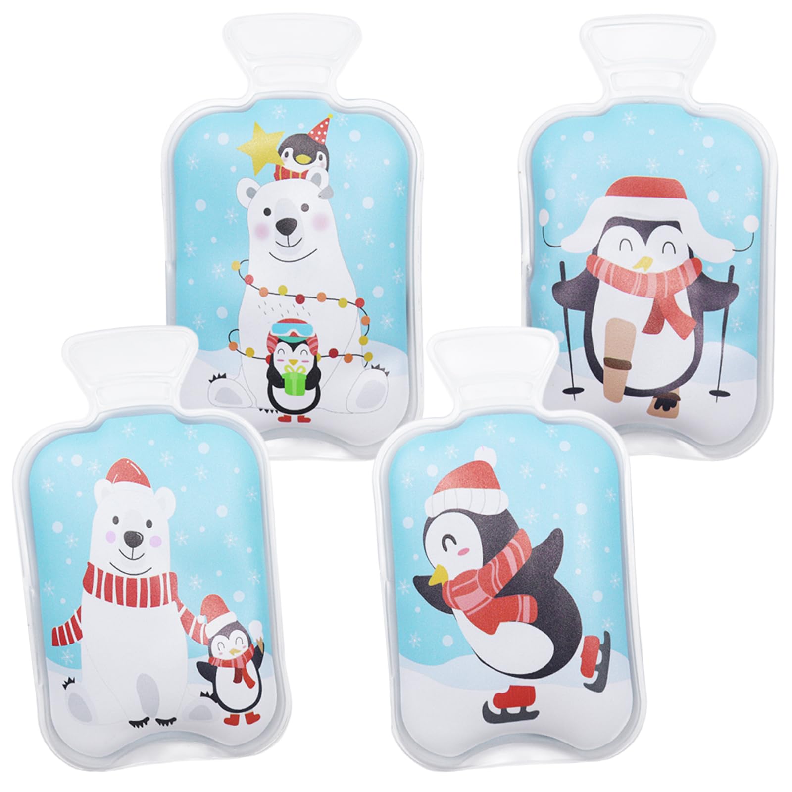 4 Pezzi Scaldamani Riutilizzabile, Scalda Mani Tascabili, Mini Riscalda Mani Gel Portatile Scaldini Mano, Natalizio Scaldamani Tascabile per Le Fredde Giornate Invernali, Viaggi, Sport, Campeggio