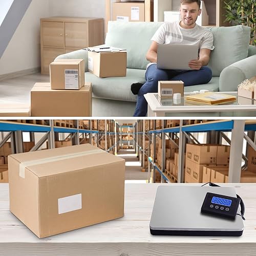 Miniatura 7 de Fuzion Báscula de envío para paquetes para pequeñas empresas 440 lb x 0.1 lb Báscula postal digital para paquetes, Báscula de paquetes de envío,