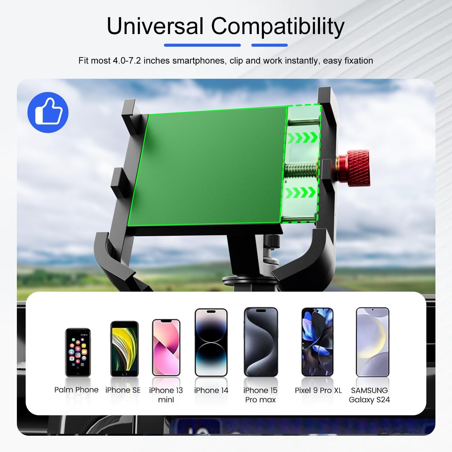 Phone Mount Compatible with 2022-2026 Chevy Silverado GMC Sierra 1500 Dash Mount with Phone Holder Not for 8 inch Screen Replacement for 2022-2026 Chevy Silverado 1500 Accessories