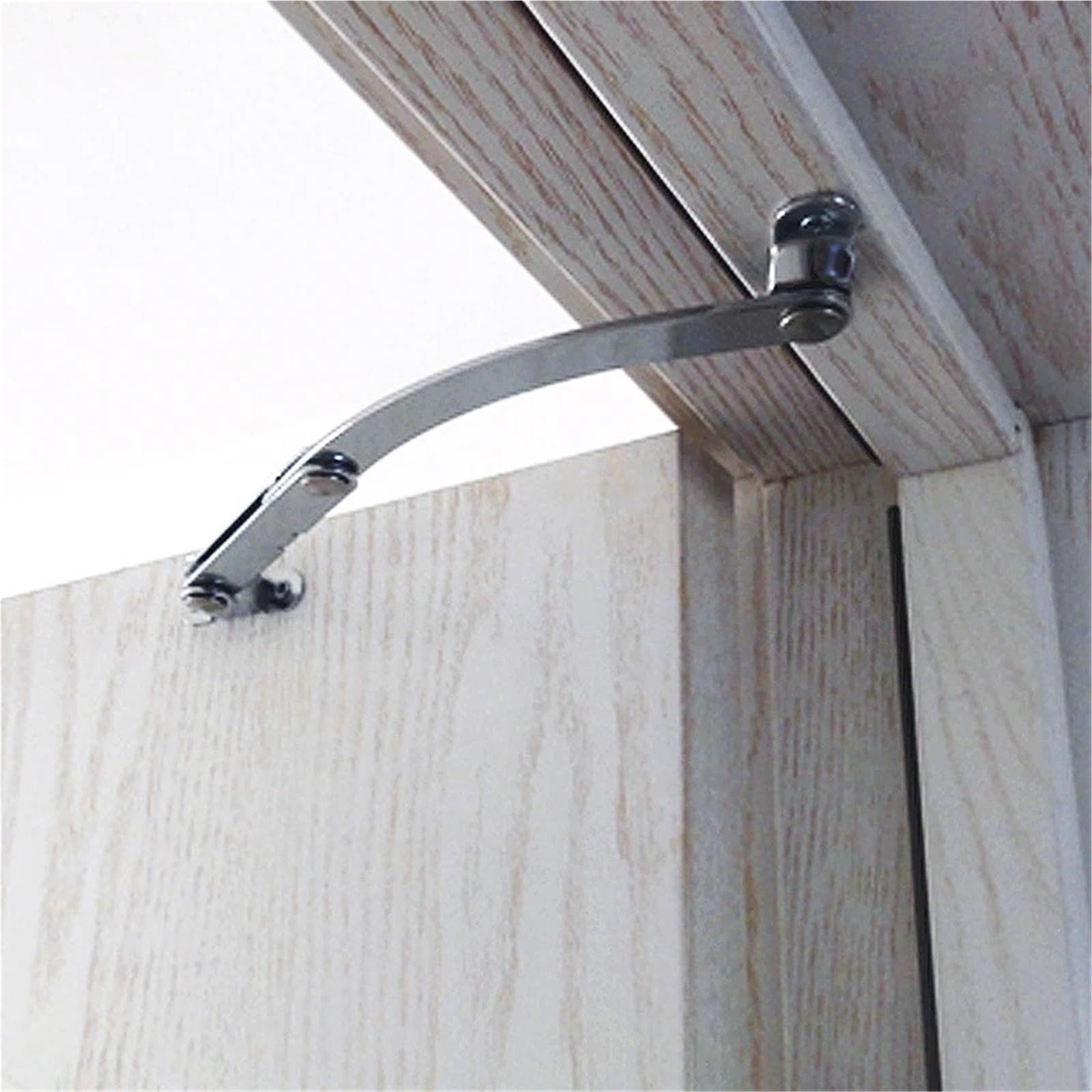 2 Pezzi Limitatore Di Porta Localizzatore Piatta Antivento Pieghevole Tirante Estrapolante Asta Fissa Accessori Hardware For La Casa Chiudiporta Per Porte(L x Left)