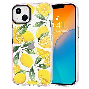 エバゴス スマホケース レモンチャーム クリア 茶色 LEMON-FIZZ_IP11-