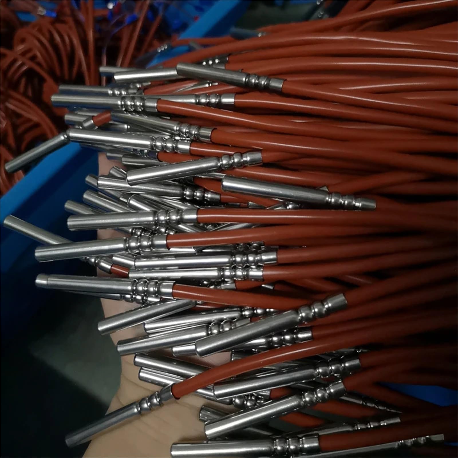 6 termopar PT100 de 50 mm, 3 cables, sonda de temperatura impermeable, sensor de termopar de alta temperatura con cable de silicona