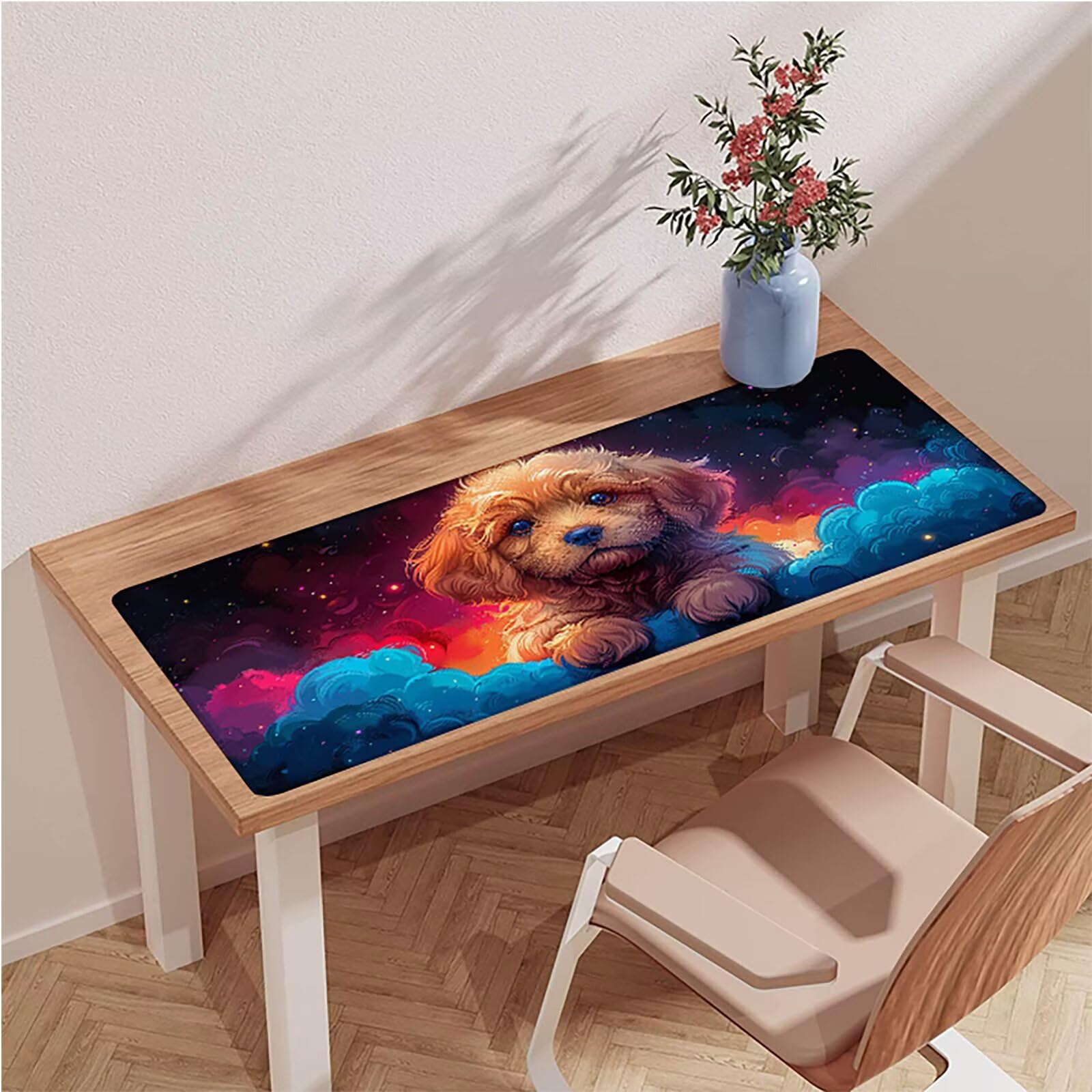 Kolorowa podkładka pod mysz do gier, podkładka pod mysz XXL 1600x800x3mm, mata na biurko ze zszytymi krawędziami, podkładka pod mysz poprawia dokładność i szybkość, akcesoria biurowe i akcesoria do