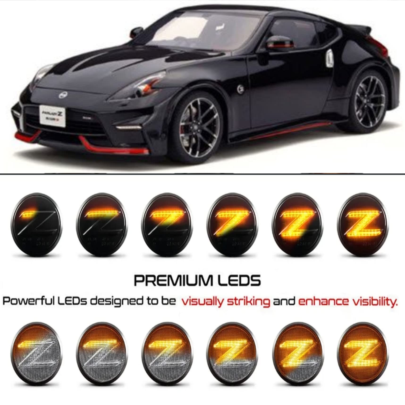 Amazon.co.jp: フェアレディZ サイドウインカー サイドマーカー LED 