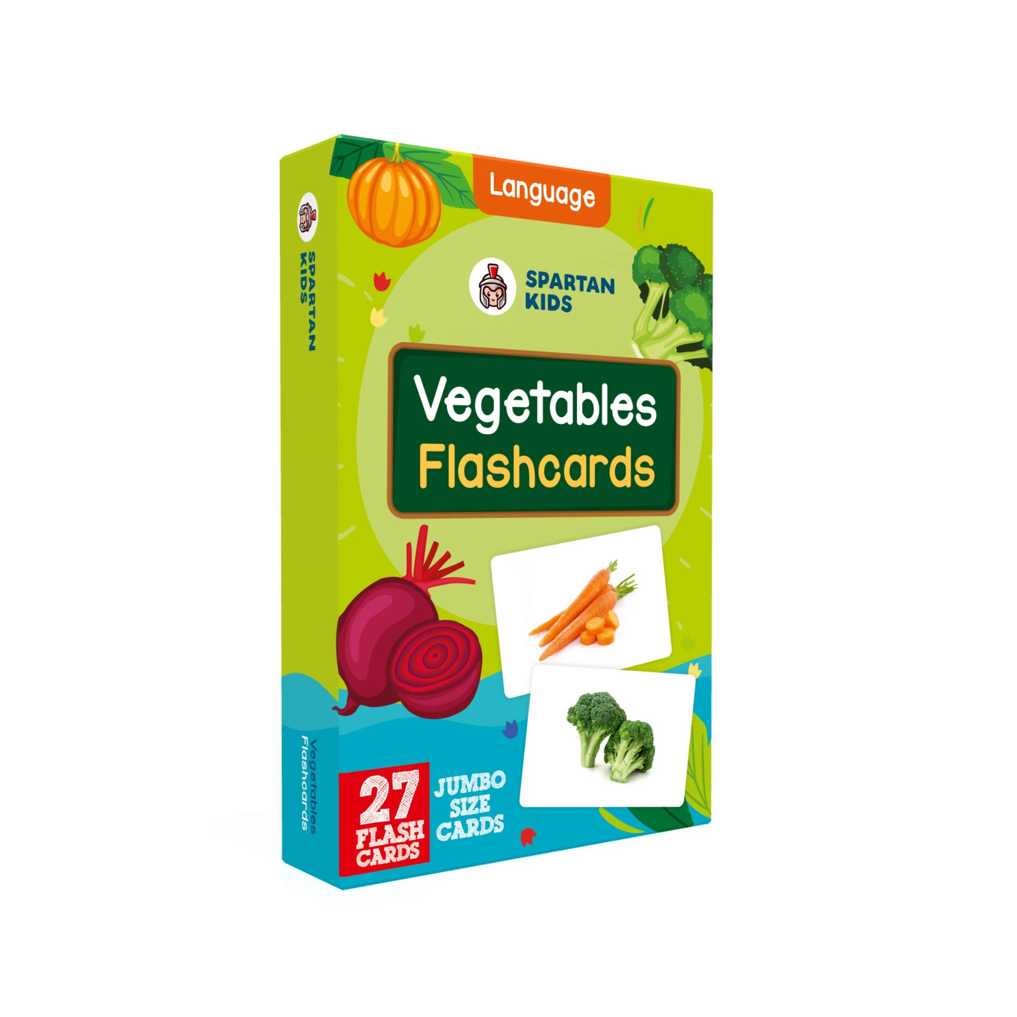 Spartan Kids Vegetables Flash Cards | 27 Early Learning Flash Cards for Kids (8194345731) Amazon Price History, Amazon Price Tracker