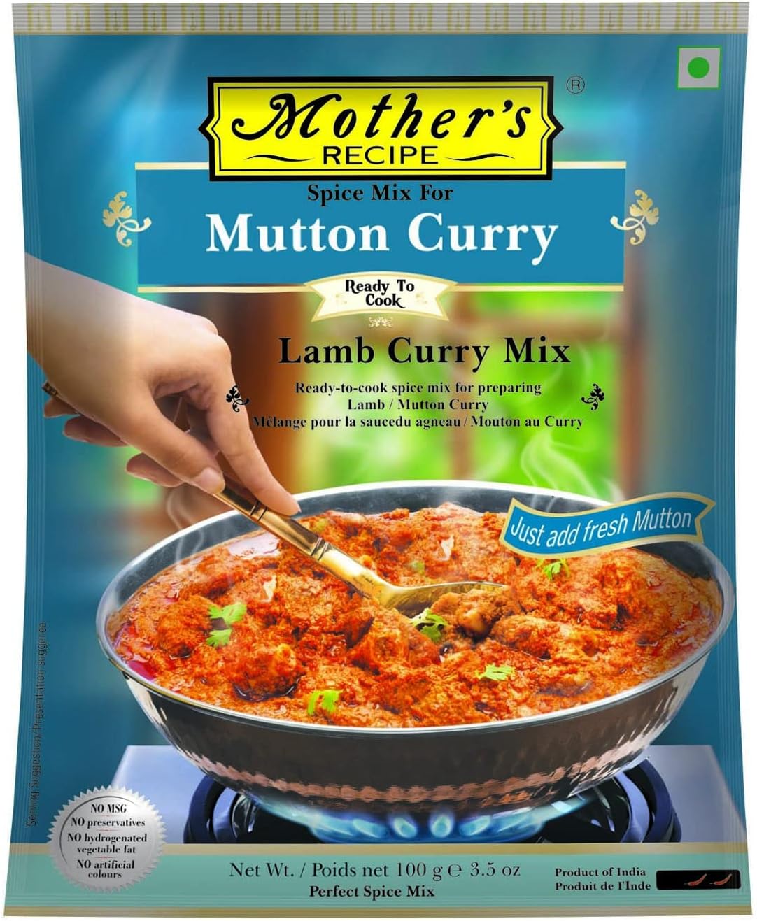 Mothers Recipe Mother's Recipe Mutton/Lamb Curry Ready to Cook Mix 100g