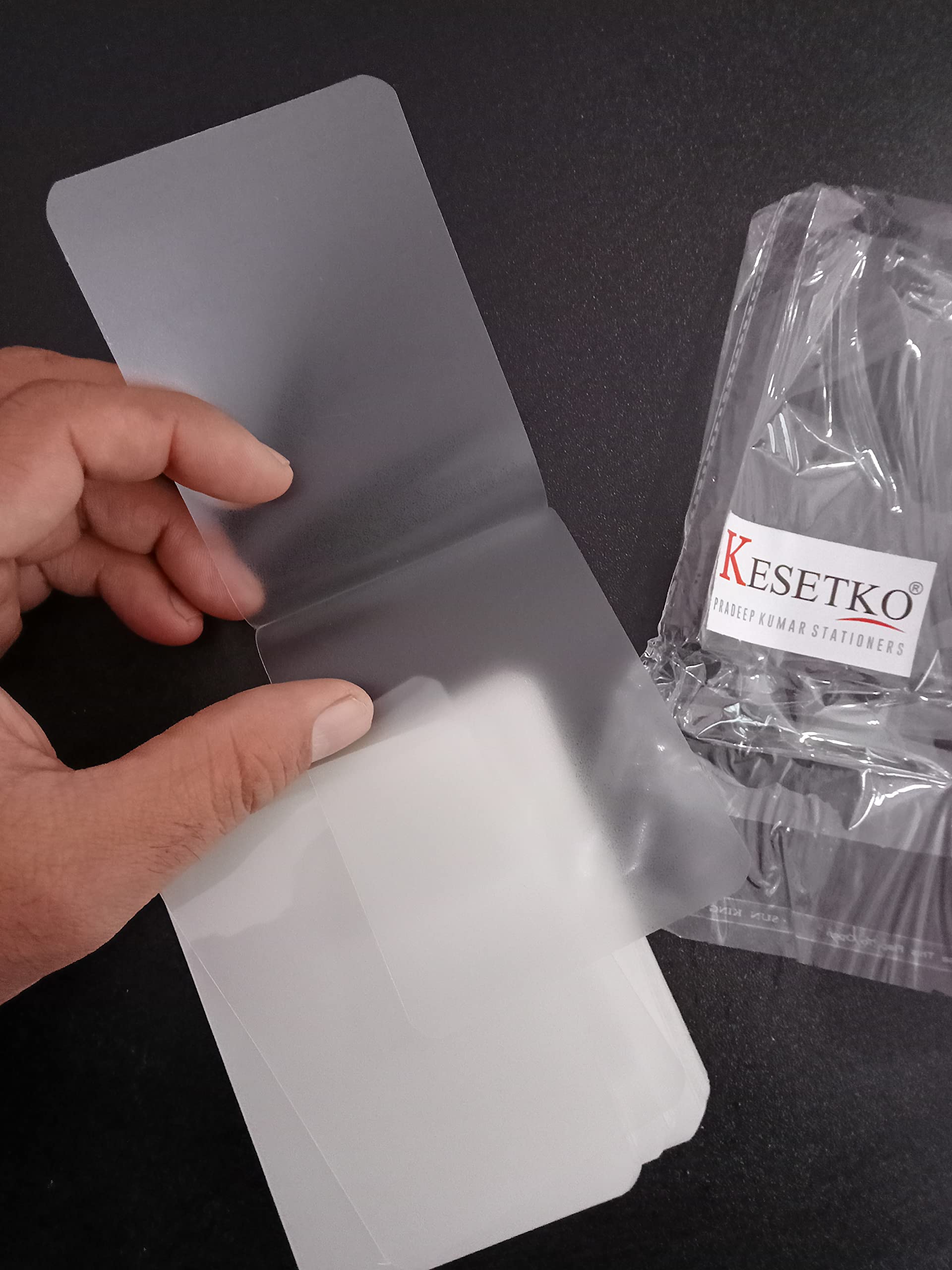 KESETKO Lamination Pouch, id Card Pouch, (100 Piece) Size 70mm x 100mm