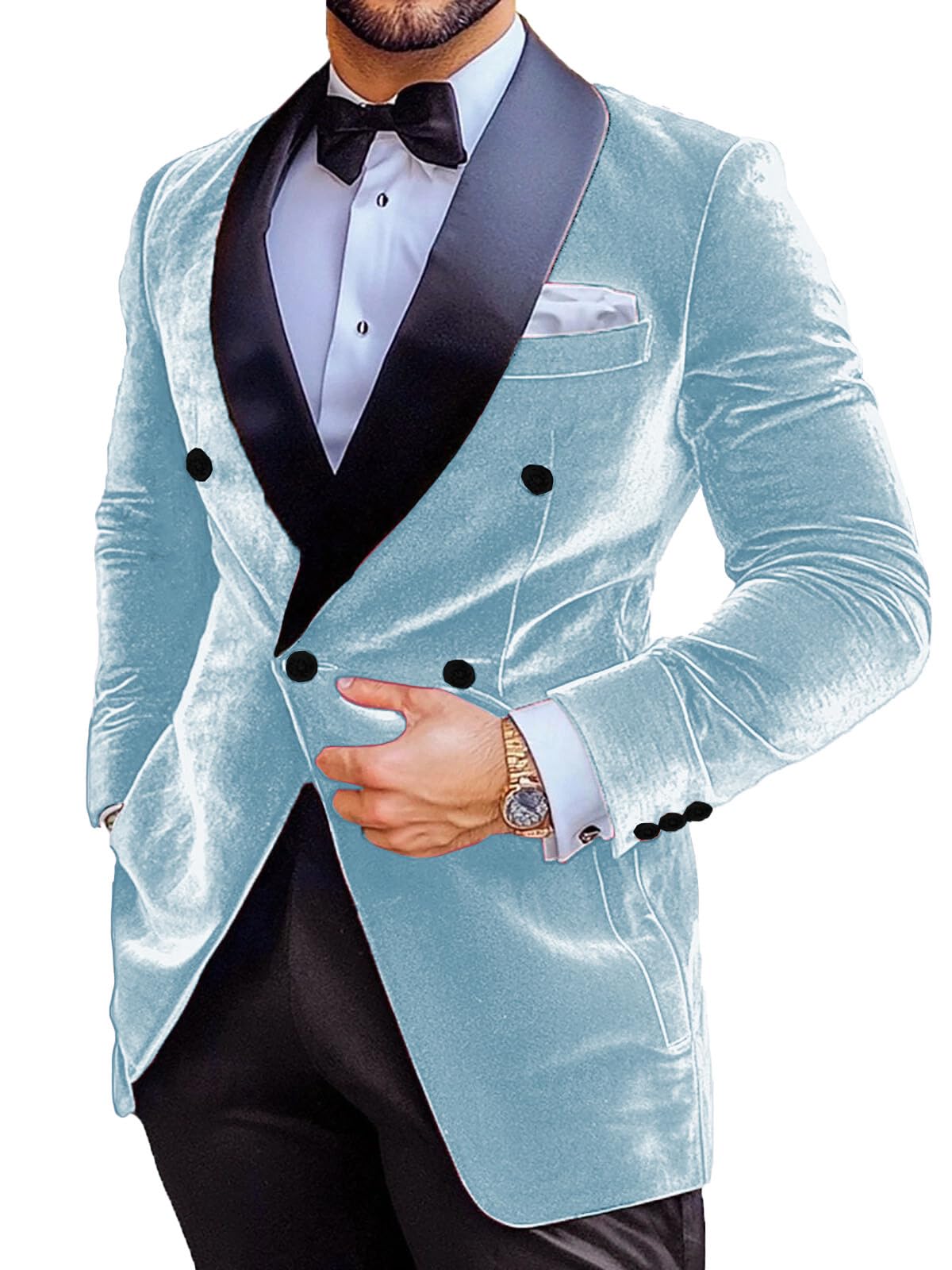 Giacca da uomo in velluto slim fit, giacca natalizia da ballo, smoking, risvolto, festa di nozze, elegante