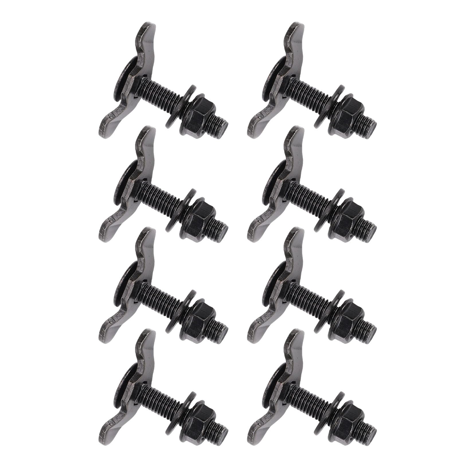 Robustes L-Schienenbefestigungs-Montageset aus Verzinktem Eisen mit Einer Tragfähigkeit von 6000 Lbs für den Gewerblichen und Individuellen Gebrauch (Schwarz)