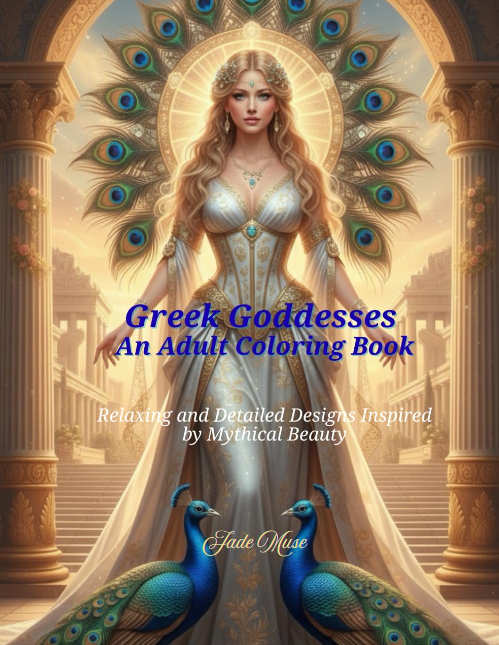 Greek Goddesses: An Adult Coloring Book: Relaxing and Detailed Designs Inspired by Mythical Beauty