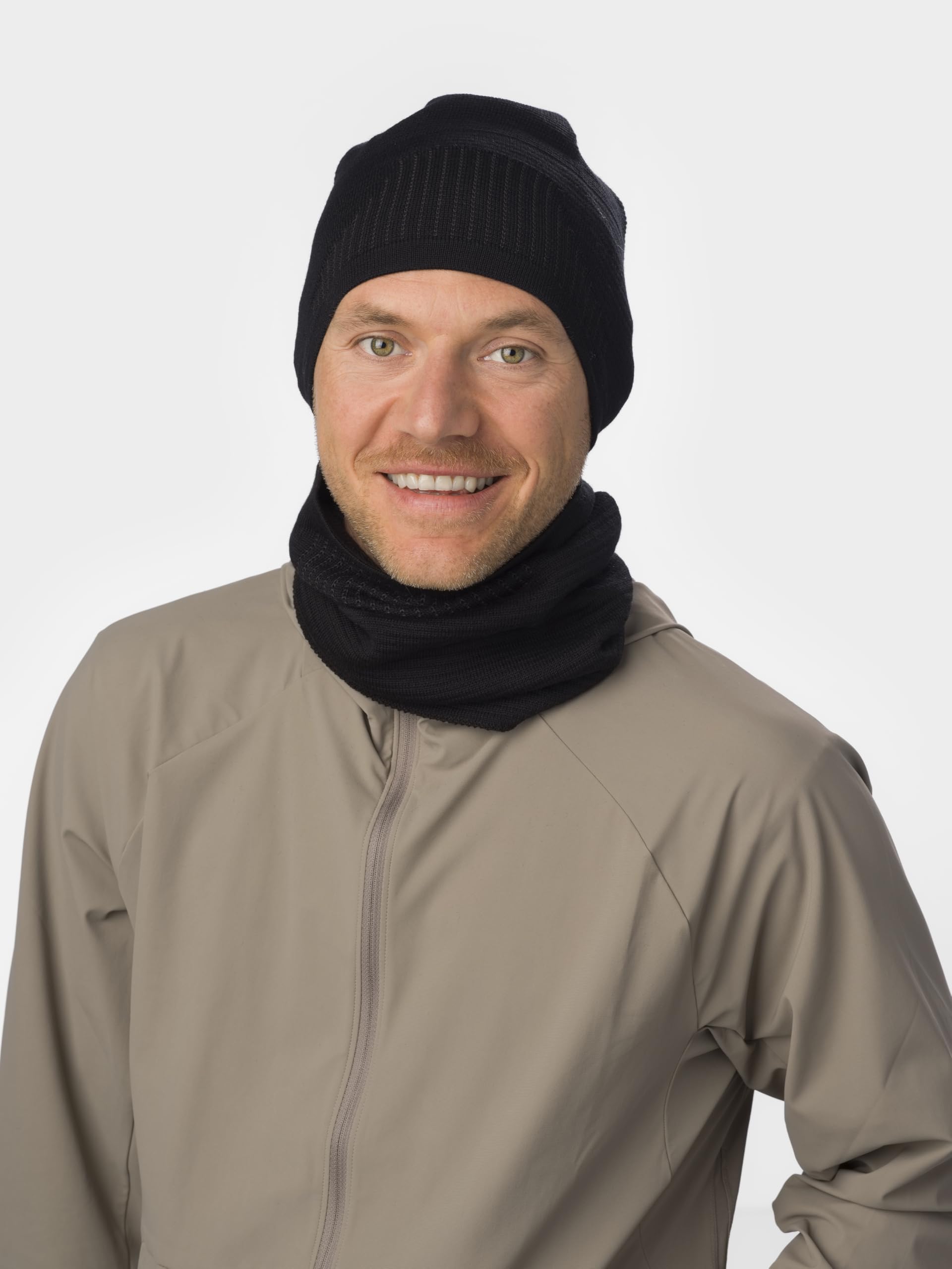 Eisbär Mütze Herren & Damen Active - Merino Beanie Unisex Funktionelle atmungsaktive Sportmütze leichte warme High Performance Laufmütze - passt unter Helm - Haube aus Österreich
