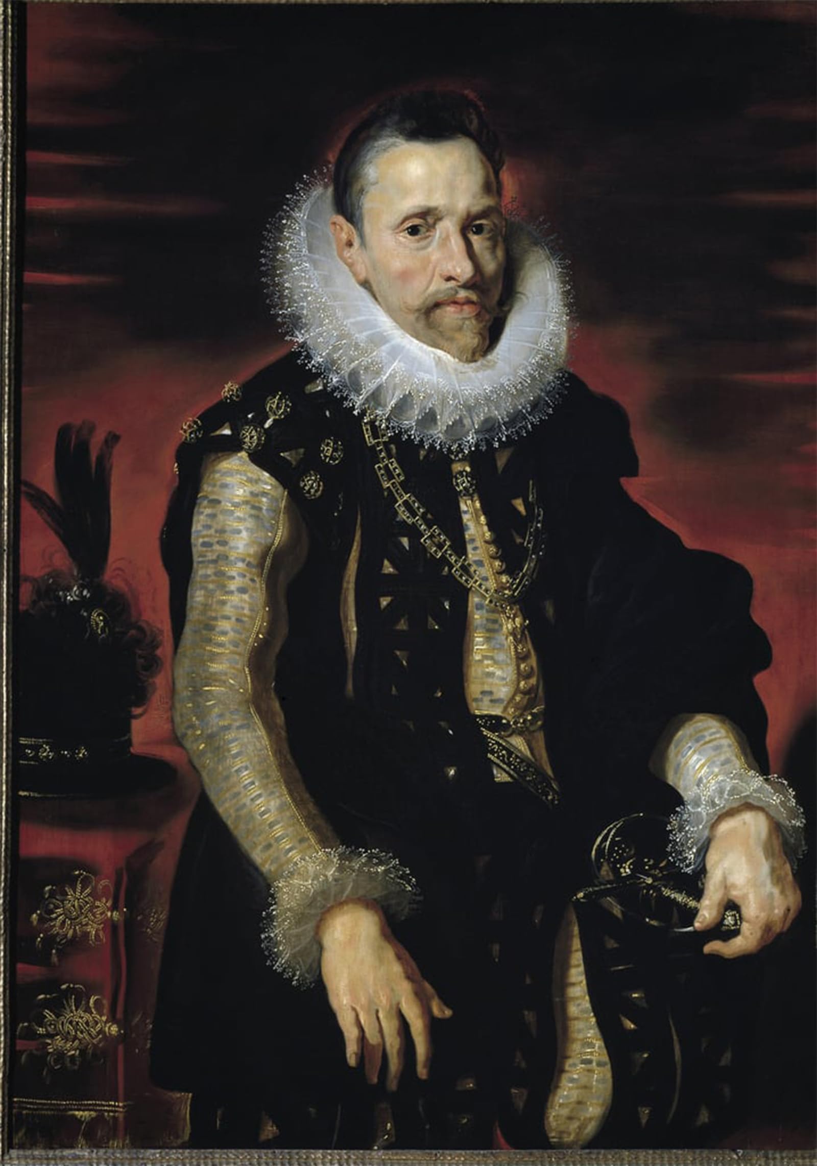 Serendipitp No Frame Abstract Painting Mural Print Picture Wall Decor Painting Portrait Of Albert Archduke Of Austria Painting By Peter Paul Rubens Vintage Wall Artwork For Home Decor 60X90cm