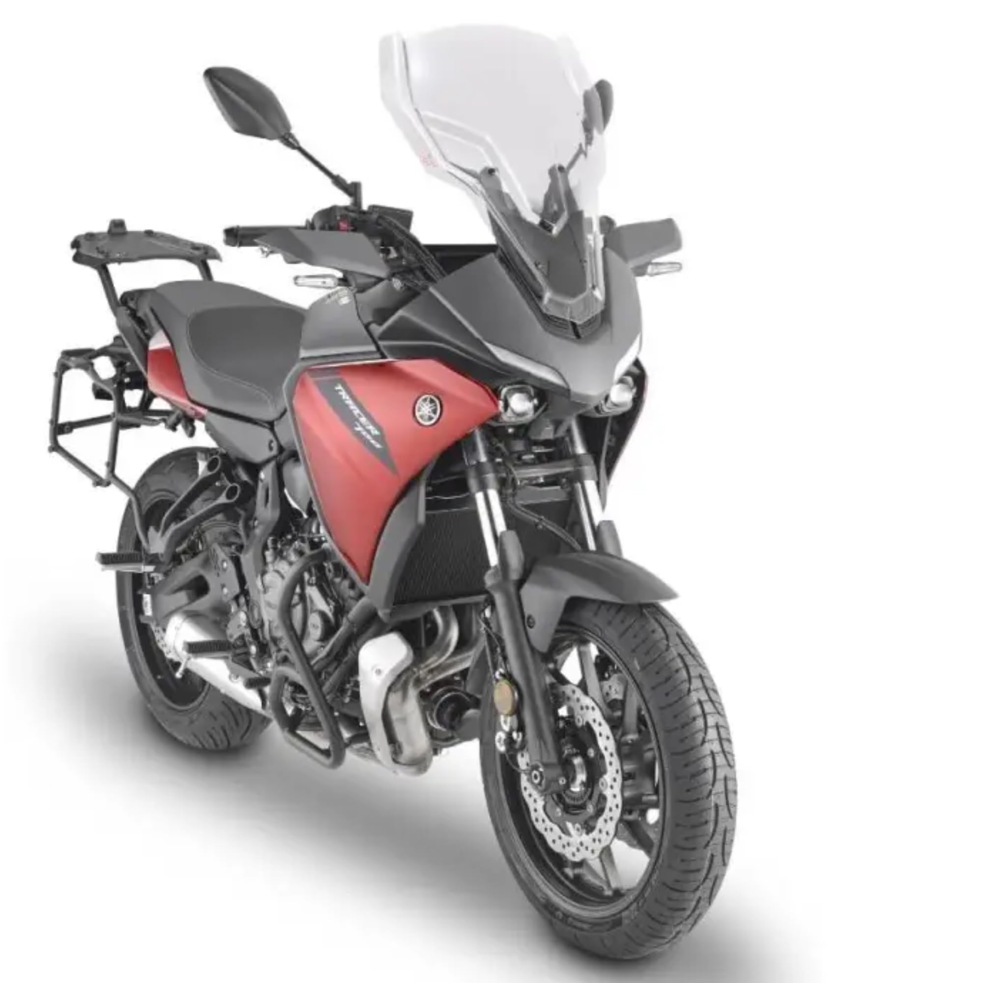 Cupolino Moto Parabrezza Plexiglass JD9 TOURING Trasparente COMPATIBILE CON MOTO YAMAHA TRACER 7 GT 2020-2024