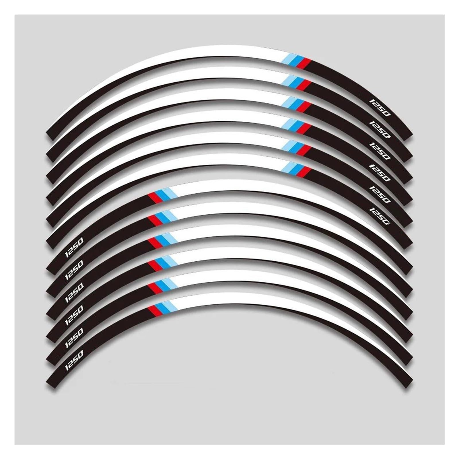 Motorcycle Rim Wheel Hub Decal Waterproof Reflective Sticker for BMW R1250RS R1250rs 1250 RS