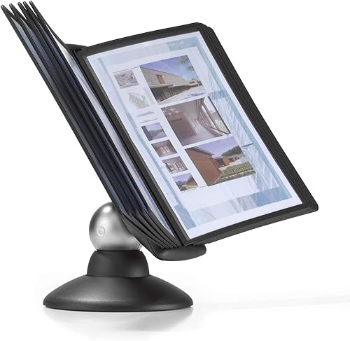 Miniatura 5 de DURABLE Sistema de referencia de movimiento, 10 paneles de doble cara, tamaño carta, negro, diseño SHERPA (553901)