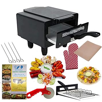 WELLBERG Electric Tandoor 10 Inche's (1500watt) Make Delicious Food with Less Oil