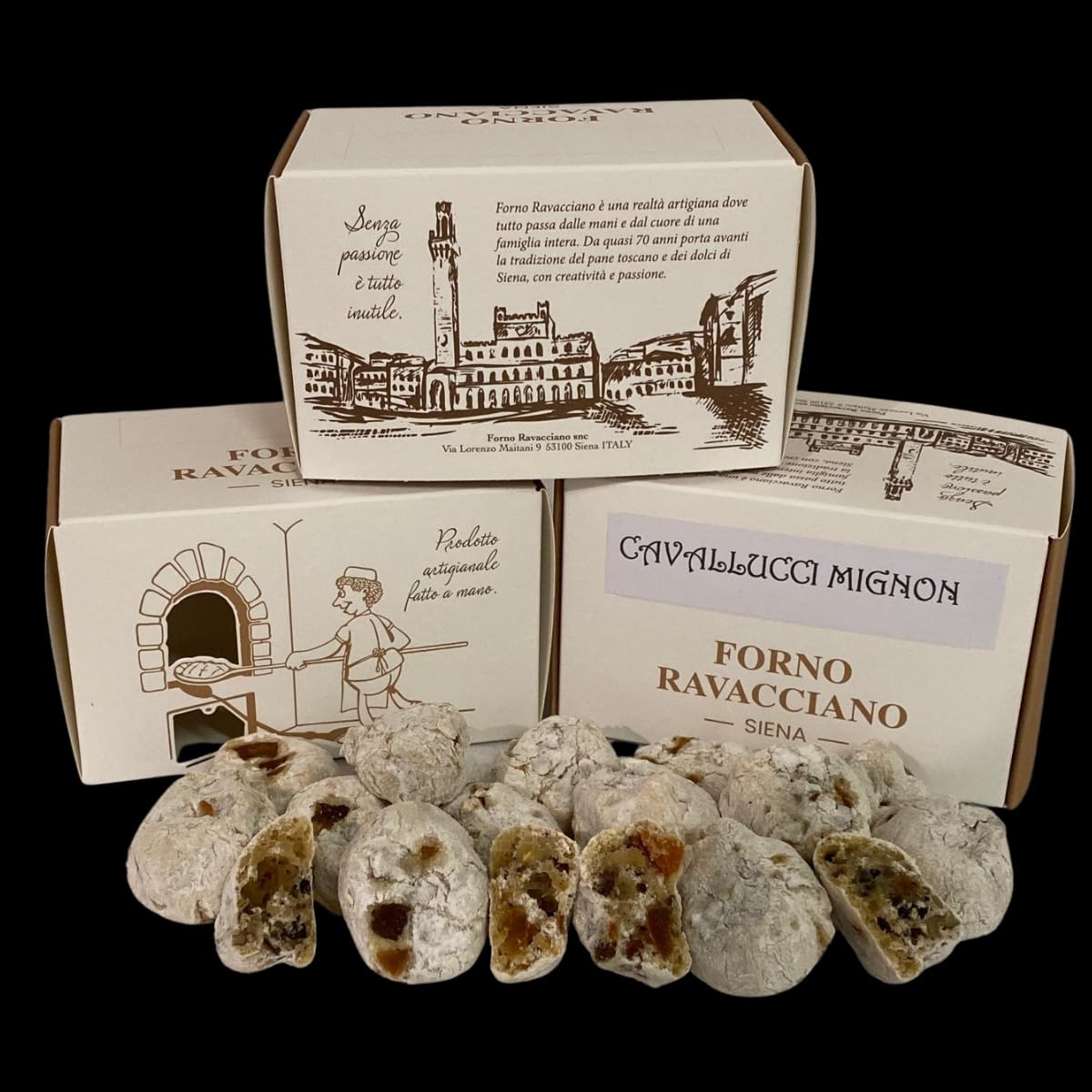 Cavallucci mignon noci e arance candite, 200gr, Forno Ravacciano