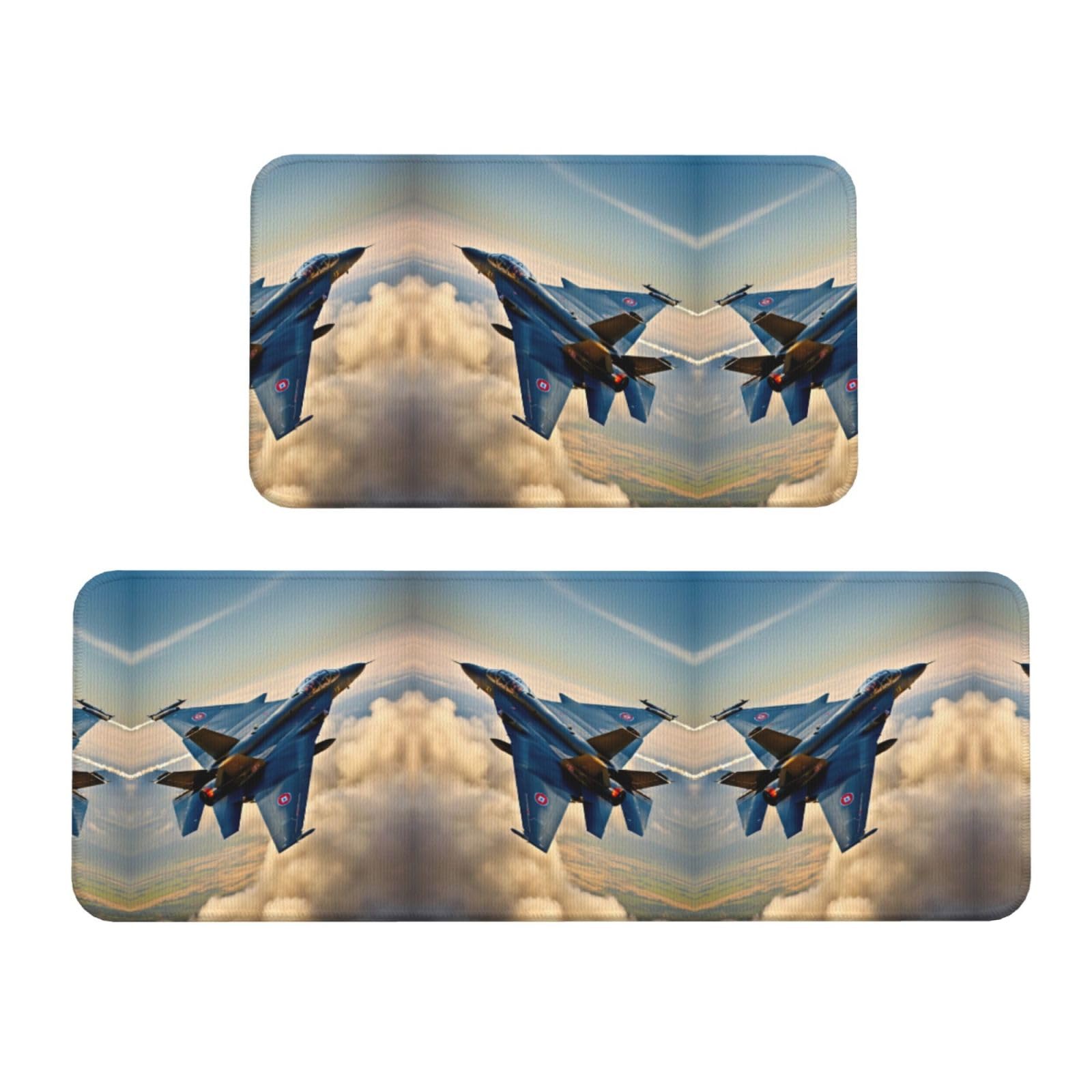 Tapis de cuisine antidérapant imperméable lot de 2 EdWal protège sol buanderie