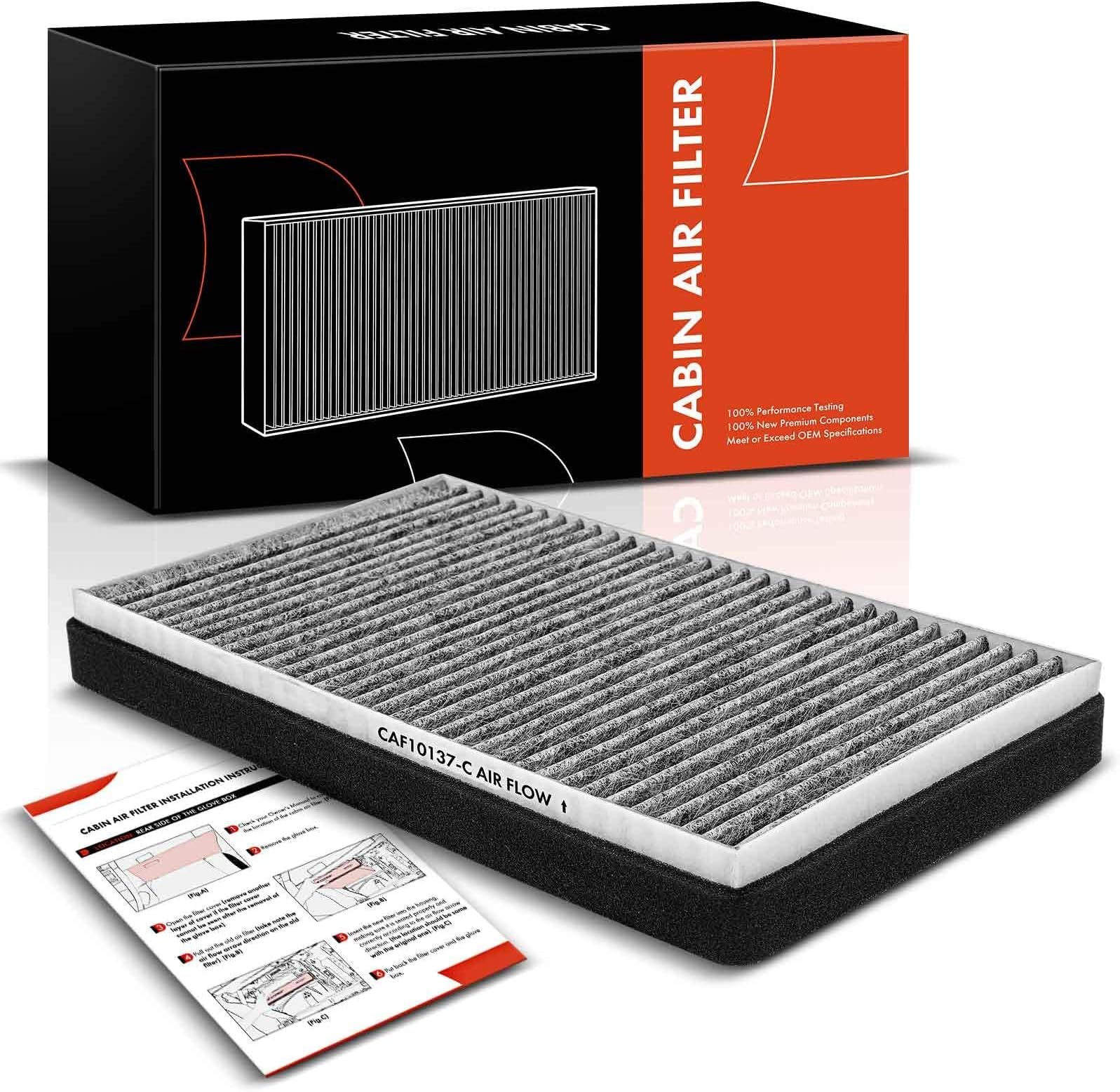 A-Premium Cabin Air Filter with Activated Carbon Compatible with Ford Escape & Mazda Tribute 2002-2006 & Mercury Mariner 2005-2006, 2.0L 2.3L 3.0L, Replace# YL8419N619A