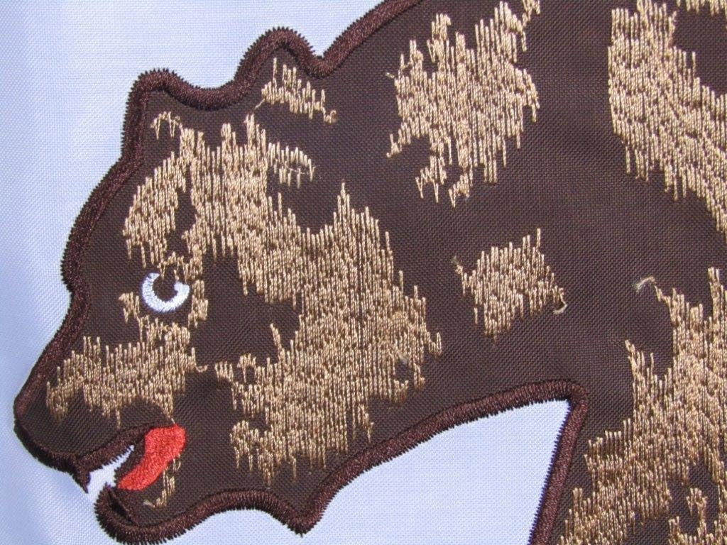 AES 2x3 Embroidered State of California CA Double Sided 210D Sewn Nylon Flag 2'x3' Banner Grommets Double Stitched Fade Resistant Premium Quality