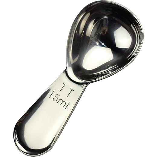 15ml Scoop Tablespoon Measuring Spoon Teaspoon Short Handle Set of 1 (1 Tbsp-15ml) for Coffee Measuring or Baking