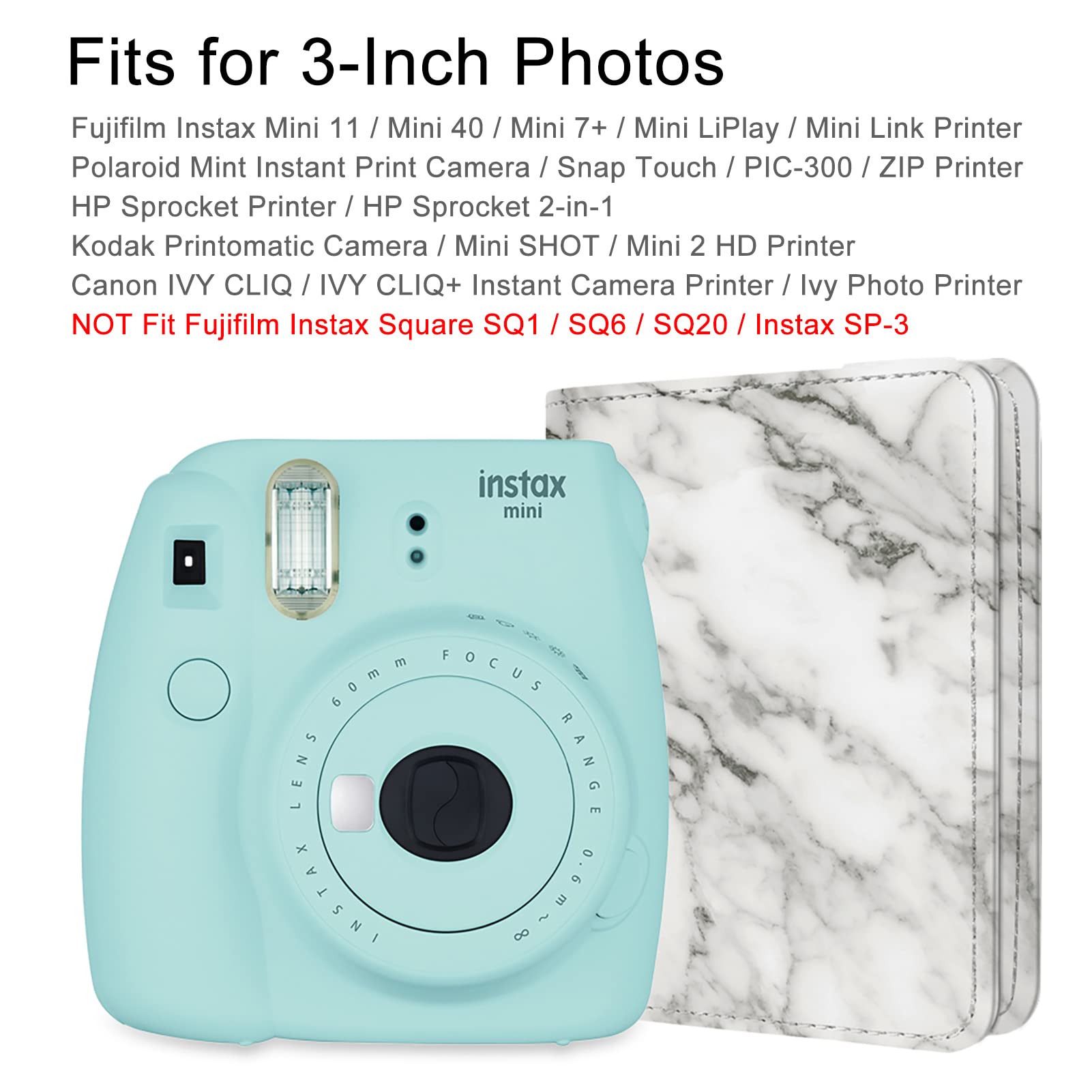 Fintie Instax Mini Photo Album For 2x3-Inch Film - 104