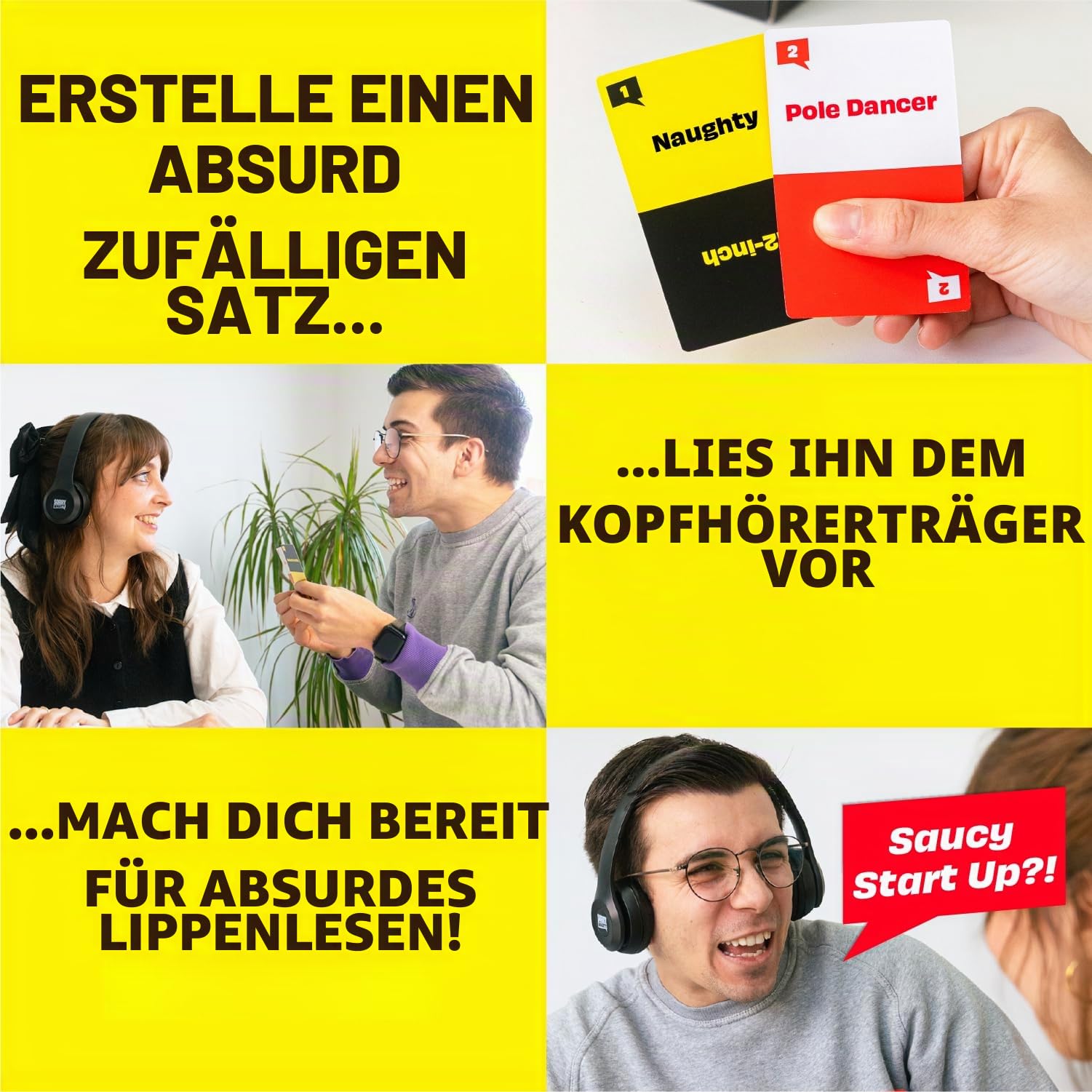Lucky Egg Entschuldigung, was?! - Das Bad-Lip Lesespiel für Erwachsene - 17 Jahre +