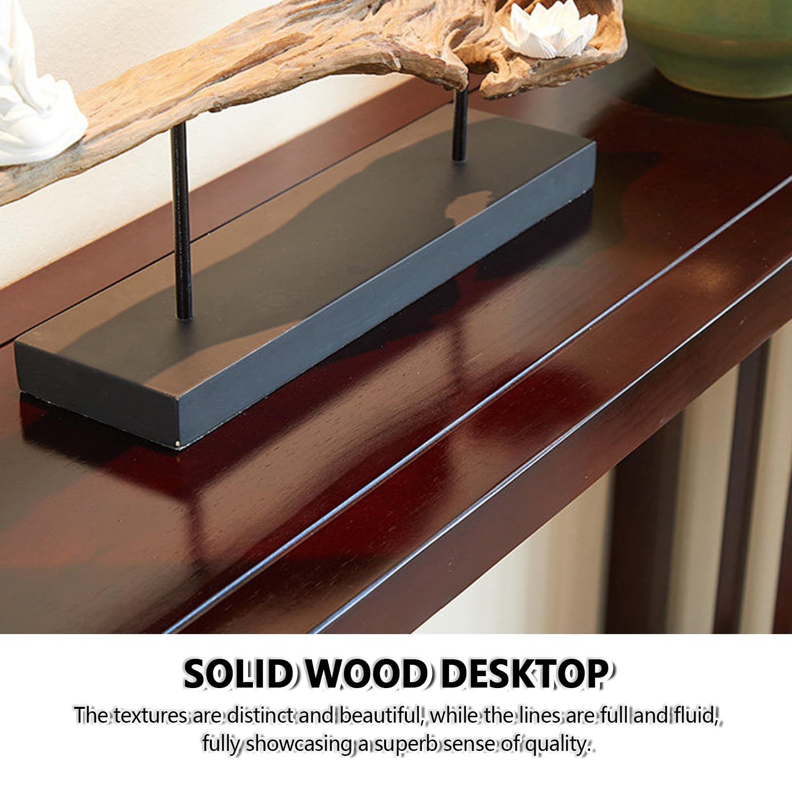 Tavolo consolle in legno per soggiorno, arredamento da ingresso in stile country, tavolo decorativo, facile da installare, accessorio per la casa per interni, altezza 80 cm