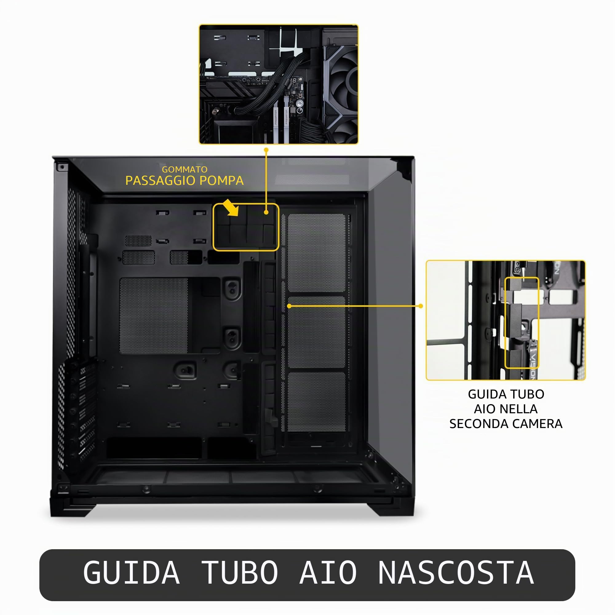 Lian Li 011 Vision COMPACT Tower Nero (Lian Li O11 Vision Compact Black)