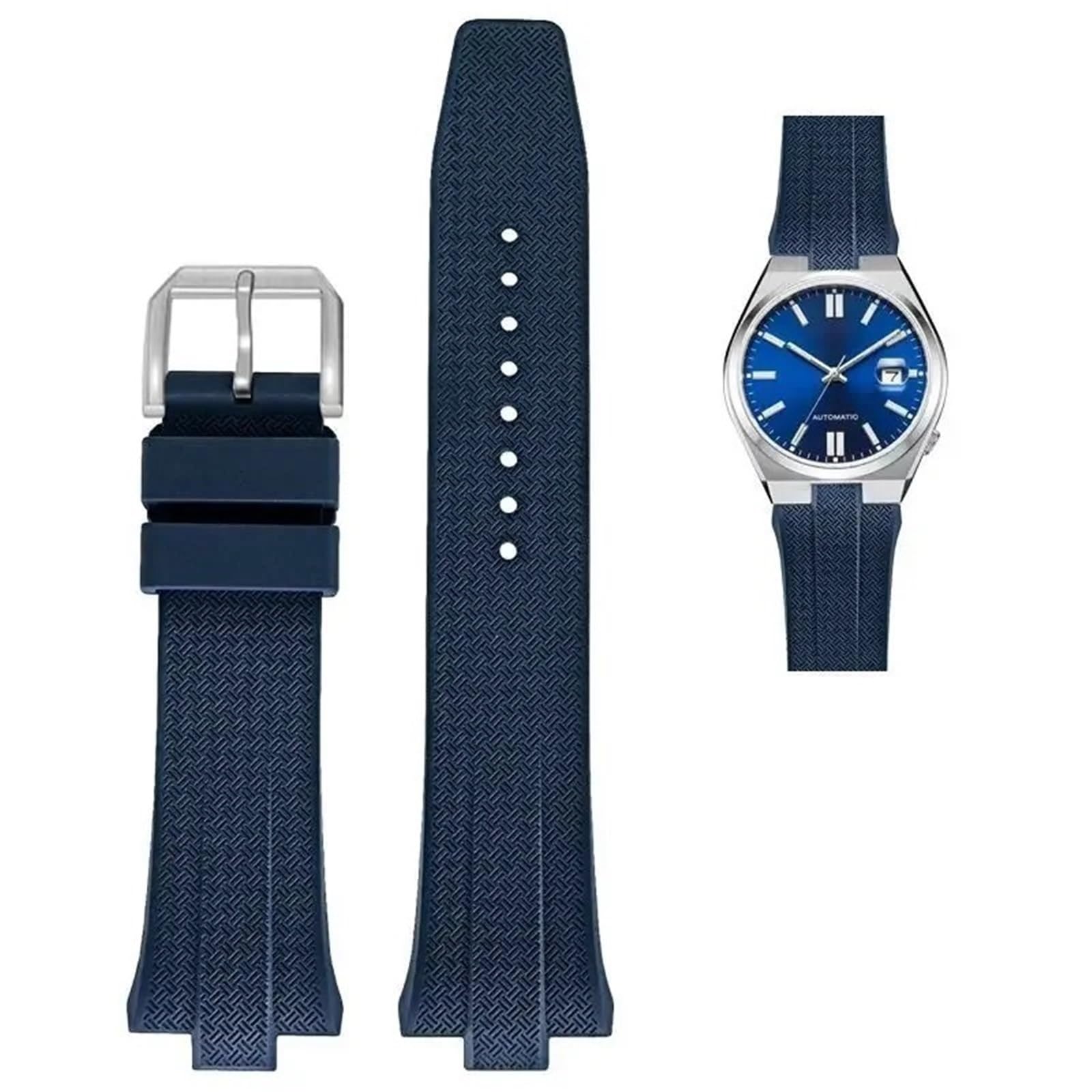 XMKT FKM - Correa de reloj de goma fluoro para Citizen TSUYOSA Collection NJ0150 NJ0151ME, correas de reloj para hombres y mujeres, colorida
