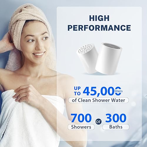 Miniatura 7 de iSpring Filtro de ducha universal de 33 etapas de alto rendimiento SF2S con cartucho reemplazable, mejor piel, cabello más suave y uñas más fuertes,