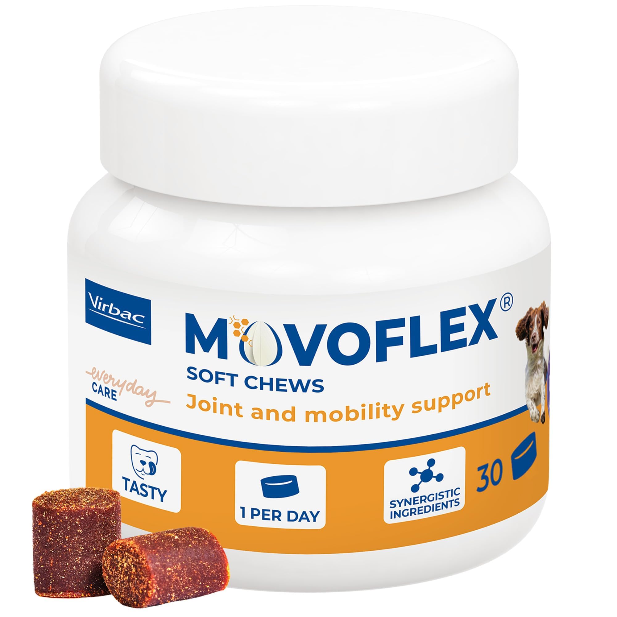 Virbac Movoflex Soft Chews Joint Supplements For Dogs - Dogs (15-35Kg) - 30 Pack Medium