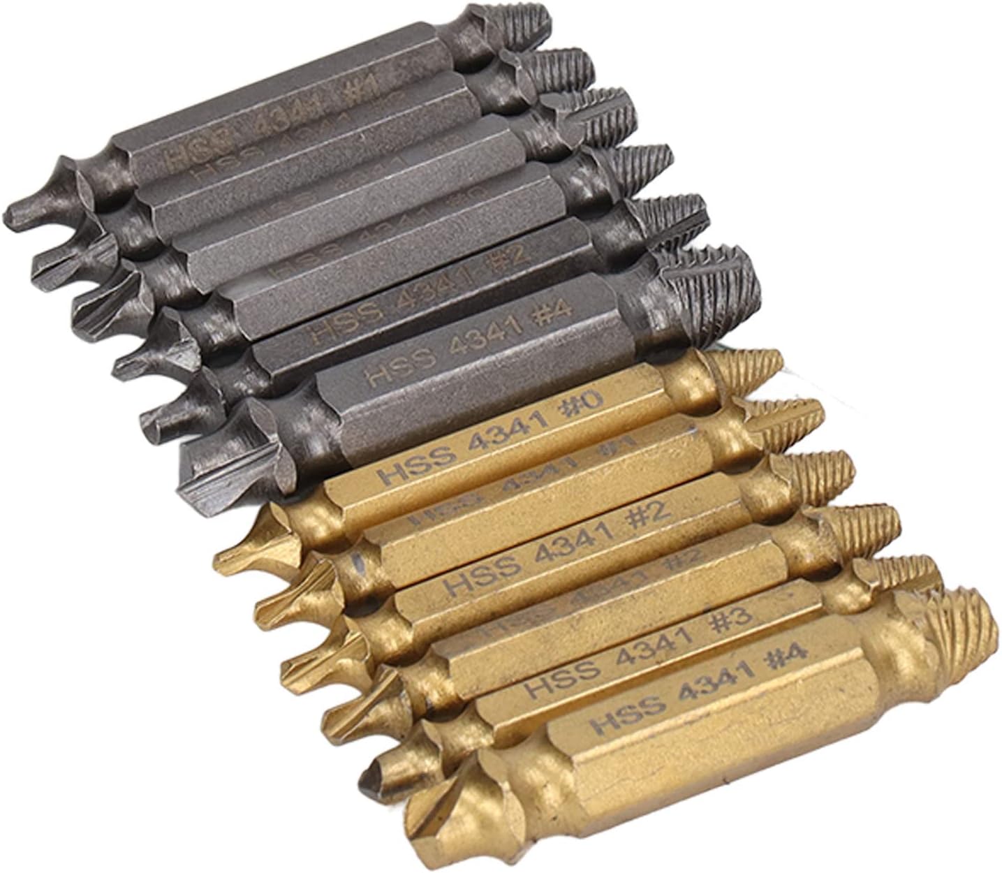 12-Piece Screw Extractor Kit High-Speed Steel Stripped Screw Remover for Damaged, Rusted, Embedded, and Painted Screws & Bolts with Storage Case