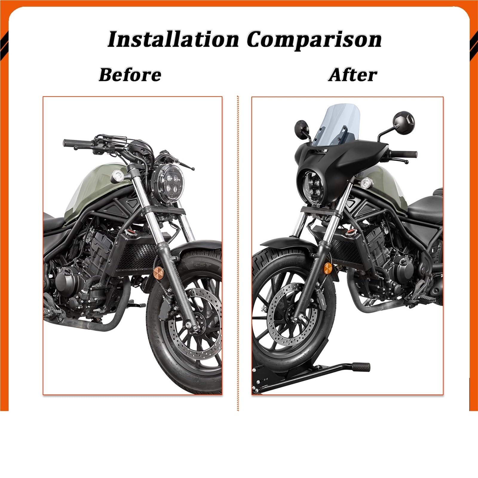 deflektor powietrza Pasuje do Honda CM CMX 300 500
