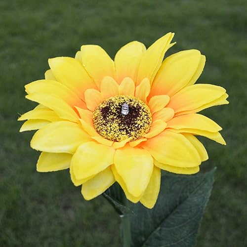 Miniatura 3 de Juego de 2 lámparas impermeables de girasol con luz LED para jardín, patio trasero, decoración de césped