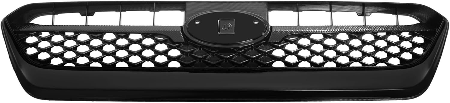 KUAFU Upper Grille Compatible with 2015-2017 Subaru WRX 91121VA060 SU1200160 Front Bumper Grill Assembly Plastic (ABS) Painted Black