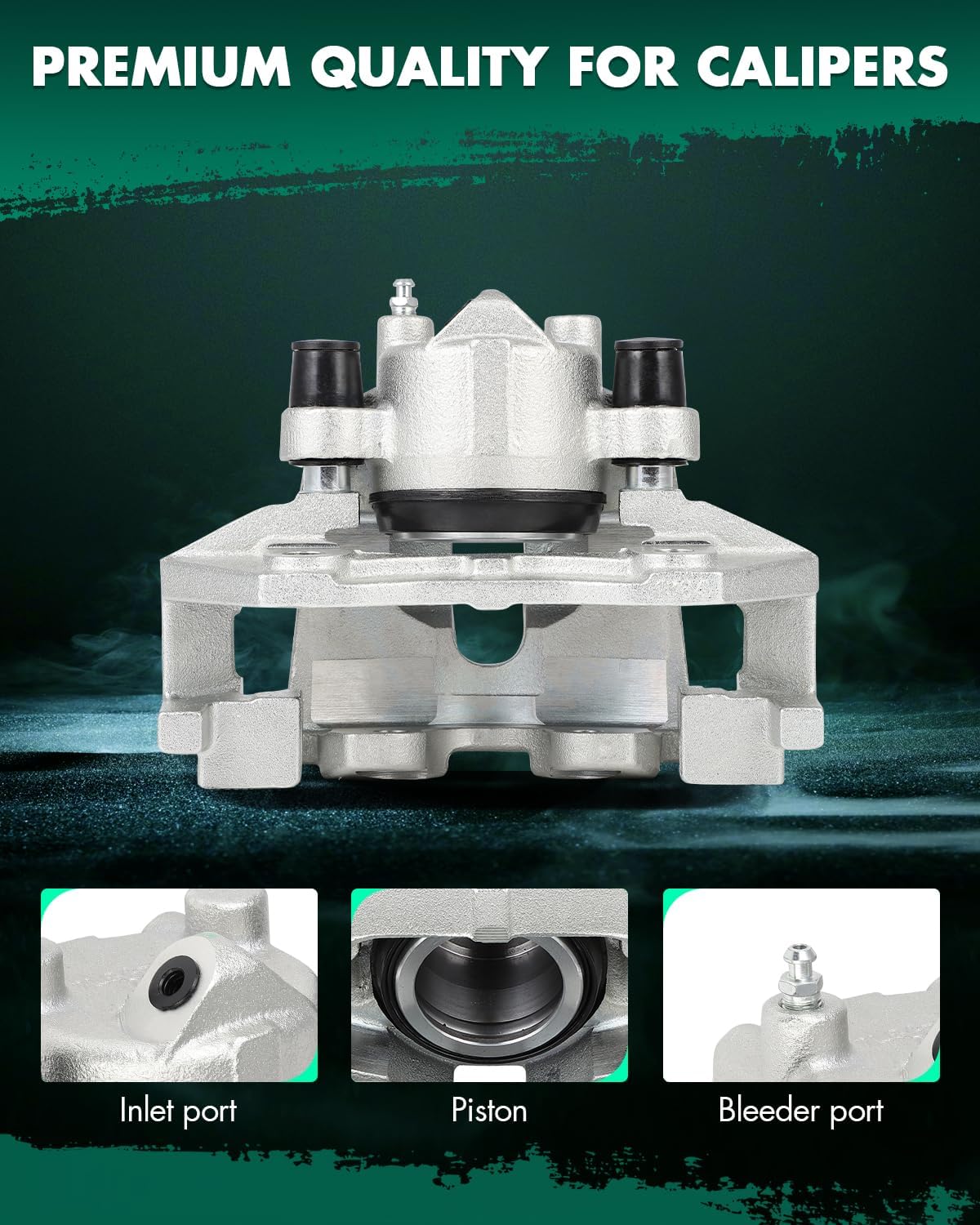SCITOO Front Left Brake Caliper With Bracket 19B3116 Compatible For Ford Escape 2005-2008, For Mazda Tribute 2005 2006 2008, For Mercury Mariner 2007-2008