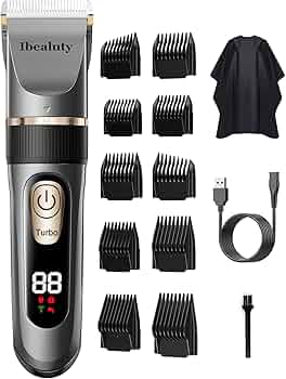 サロン仕様　高級感溢れるデザイン♪　高性能　バリカンセット　ヘアバリカン Amazon.co.jp: バリカン メンズ【2025年 革新設計 バリカン人気＆プロ