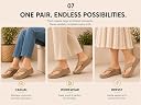 Carrito, Women Wedge Thong Heels | Comfortable Flats | Comfort Orthopaedic Sandals for Women| Doctor Slippers/Flip-Flops | Arch Support & Heel Cushion | Lightweight Anti-Skid Sole | Ultra-Cushioned Shock Absorbing Footbed | Available in Open Toe & Toe Separator Style | Water Resistant gallery image