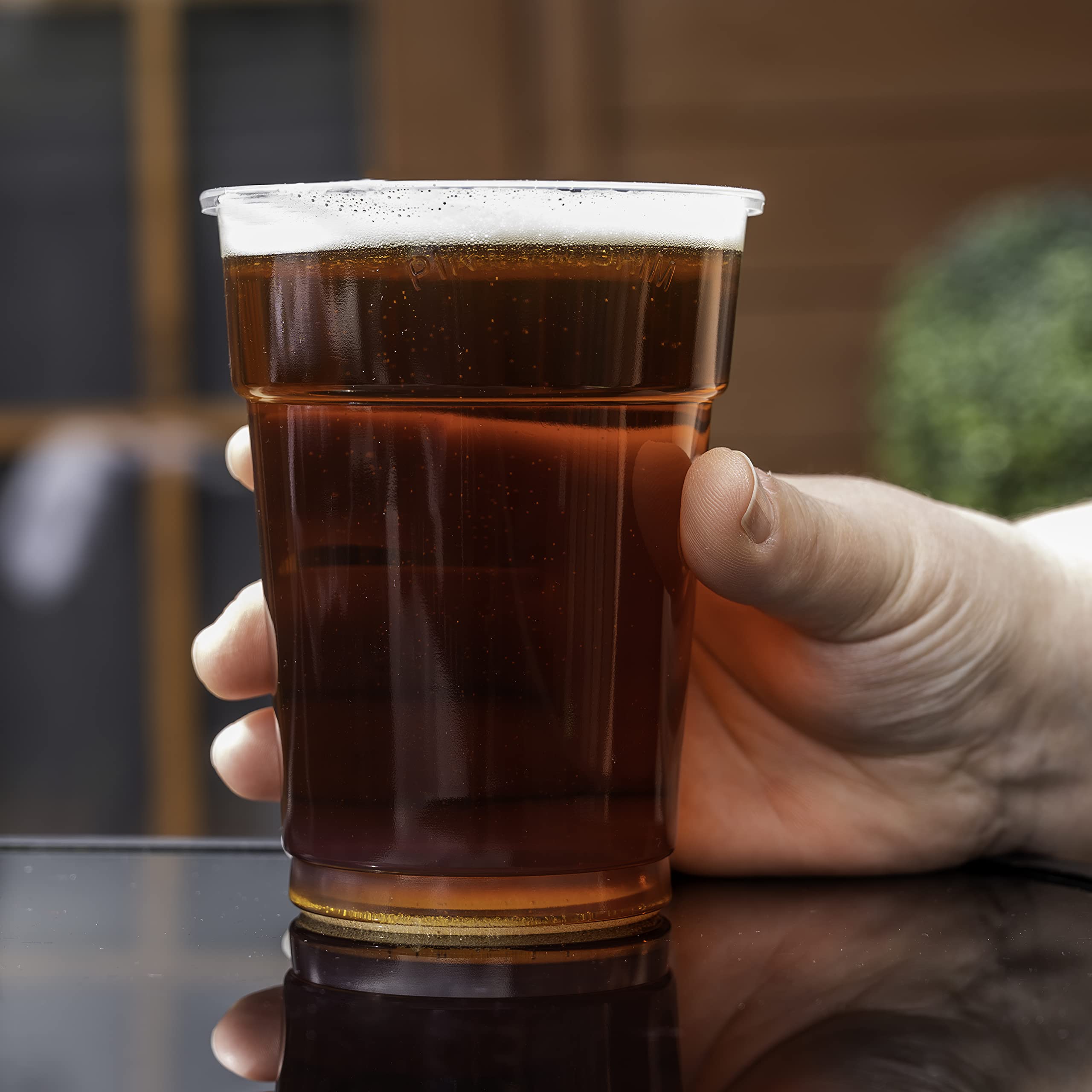 ABENA Bicchieri di plastica usa e getta per birra, 400 ml, confezione da 50 bicchieri di plastica usa e getta, bicchieri da birra usa e getta in