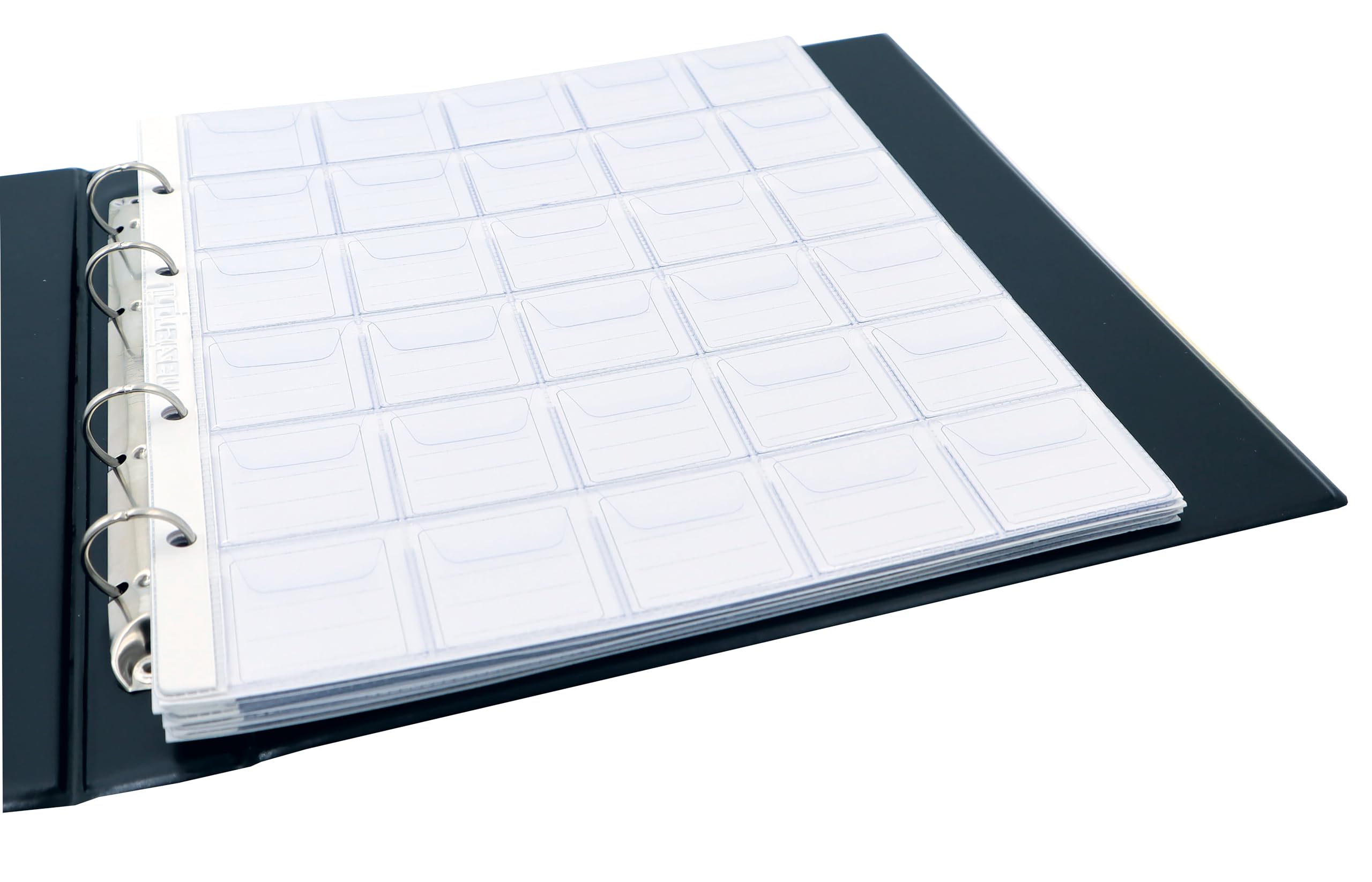 Master Phil Pagine per Monete a 4 Fori Confezione da 10 Fogli (30 caselle 35x40mm)