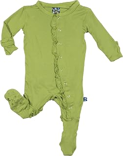 KicKee Pants Baby Girls' Print Muffin Ruffle Footie Prd-kpmrf391-df Price In India