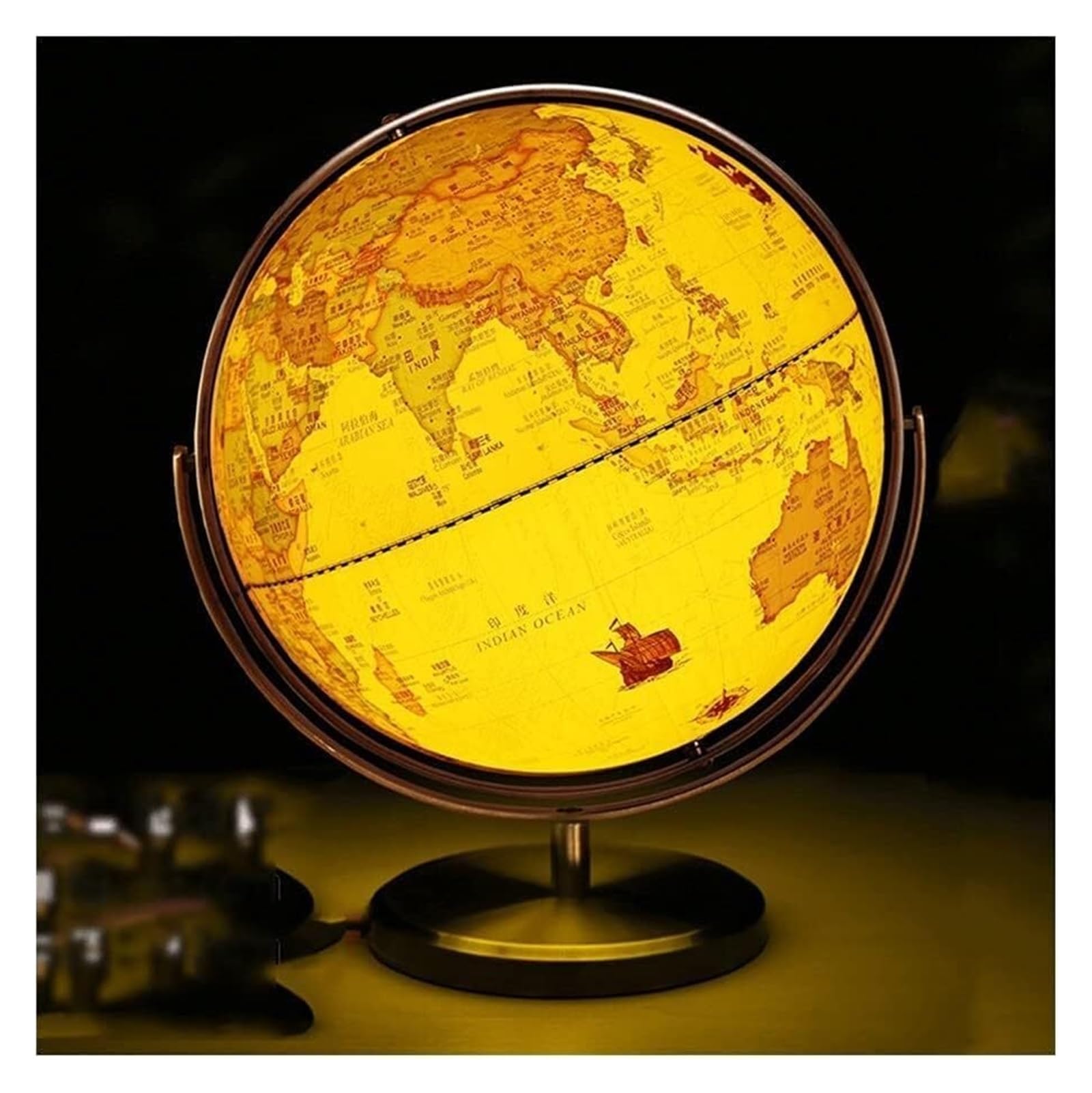 Amazon.co.jp: 地球儀 最新の世界地球儀 720 度回転地球発光地球儀