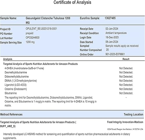 Miniatura 4 de Extracto de Cistanche Tubulosa -1200 mg por porción, 50% equinacósido, 10% acteósido, suplemento energético natural para fuerza, rendimiento,