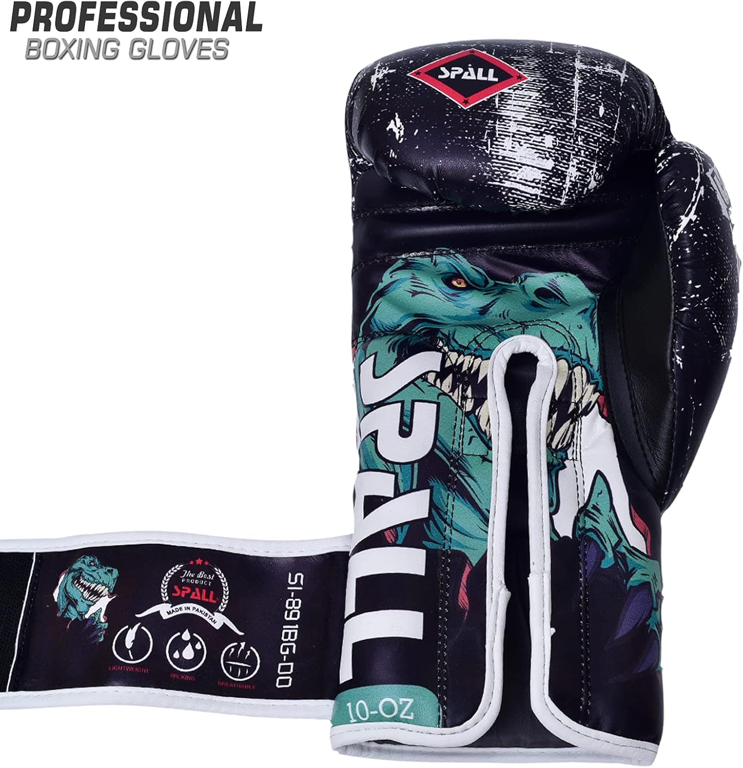 Boxing Gloves for Kids, Men & Women - Pro Training Sparring Punching Gloves - Muay Thai MMA, Kickboxing Heavy Bag Workout Leather Boxing Training Gloves - Dino