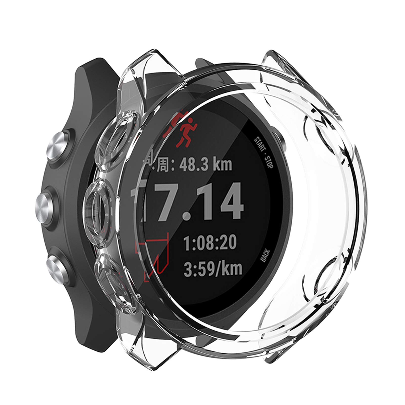 Amazon.co.jp: Sooyeeh 2個 ガーミン用 ForeAthlete 245 / 245 Music用