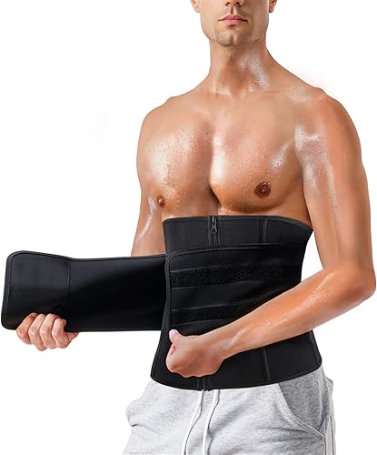 Miniatura 1 de TAILONG Cinturón reductor de cintura de neopreno para hombre, entrenador de cintura para pérdida de peso, adelgazamiento, moldeador de cuerpo, banda