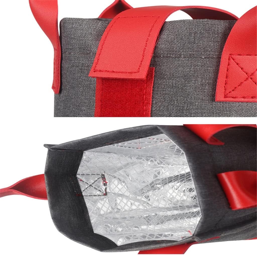 JSEIAJB Red Wine Bag Oxford Cloth Christmas Portable Aluminum Film Cold Storage Wine Ice Bag Insulation Bag